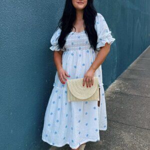 NWOT Chic Soul Aster Dress, White, Size 3X